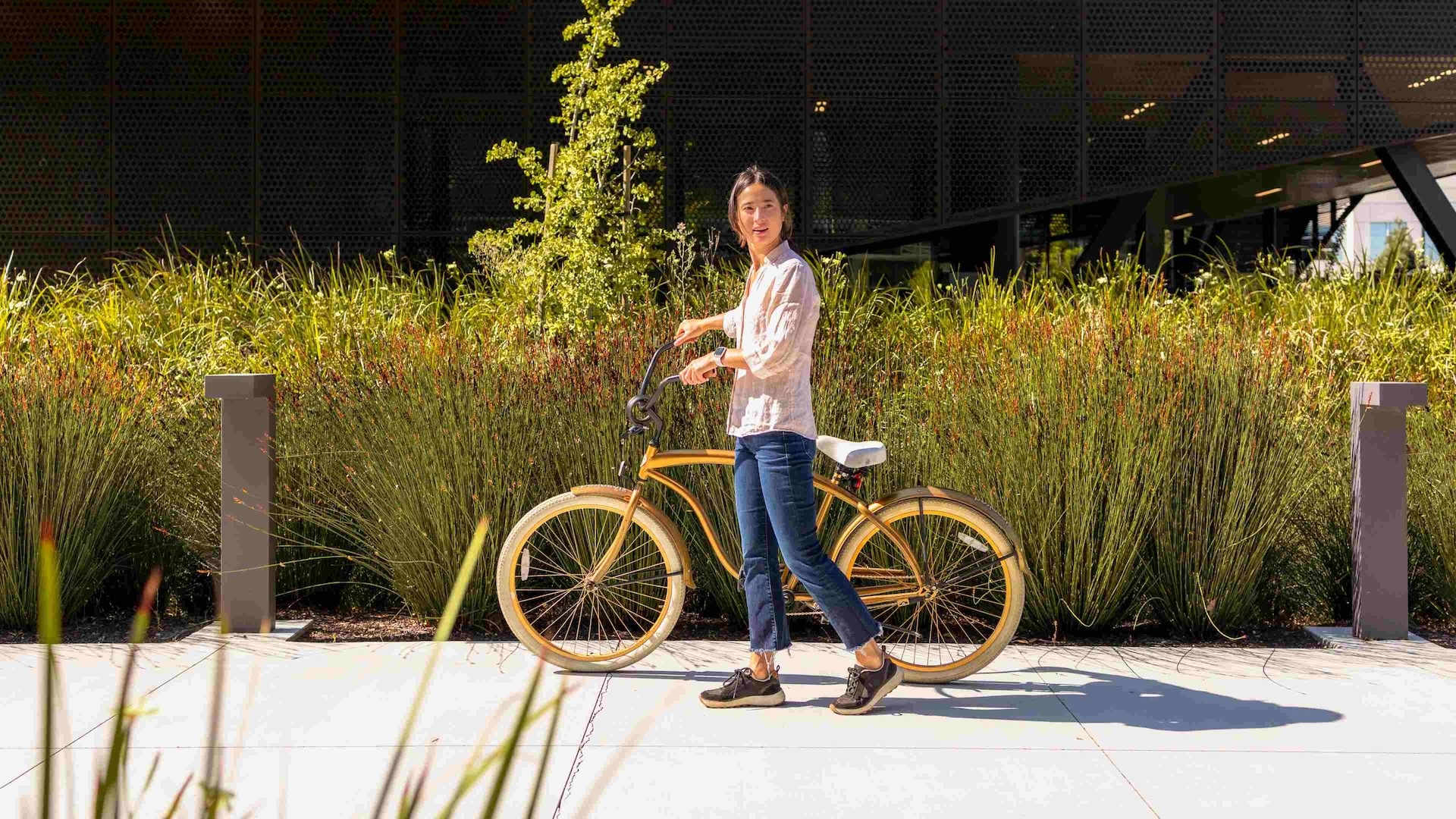 girl riding a bike 