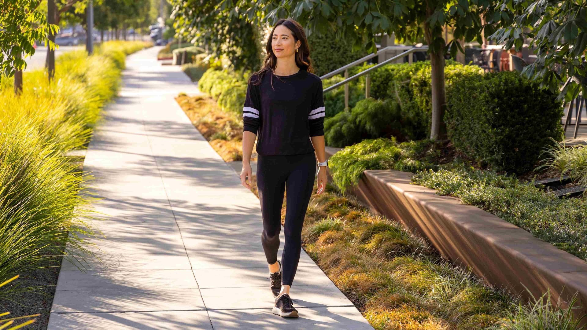 woman out for a walk 